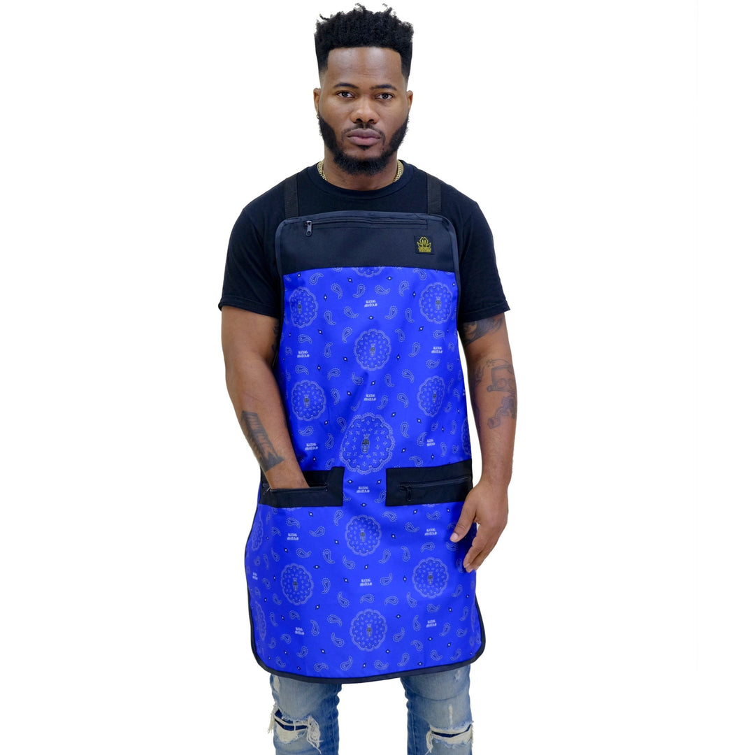 bandana barber apron - barber aprons- barber apron for men- pron for barber - chemical proof aprons- hair cutting aprons- hair stylist apron - professional barber apron - barber strong aprons-king midas aprons -barber aprons for sale -barber apron black