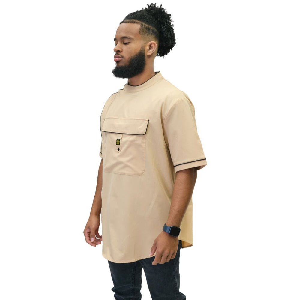 Tan Barber jacket- Tan  Barber Jacket - Barber Jackets - Barber Smocks - black barber smock - traditional barber smock- black barber jackets - vintage barber jacket - traditional barber smocks-  barber jacket for men  -best barber smock - king midas barber jacket