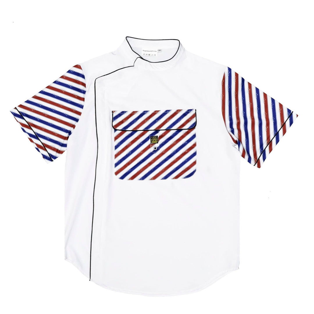 Barber Jacket And Barber Cape Set- Barber Pole