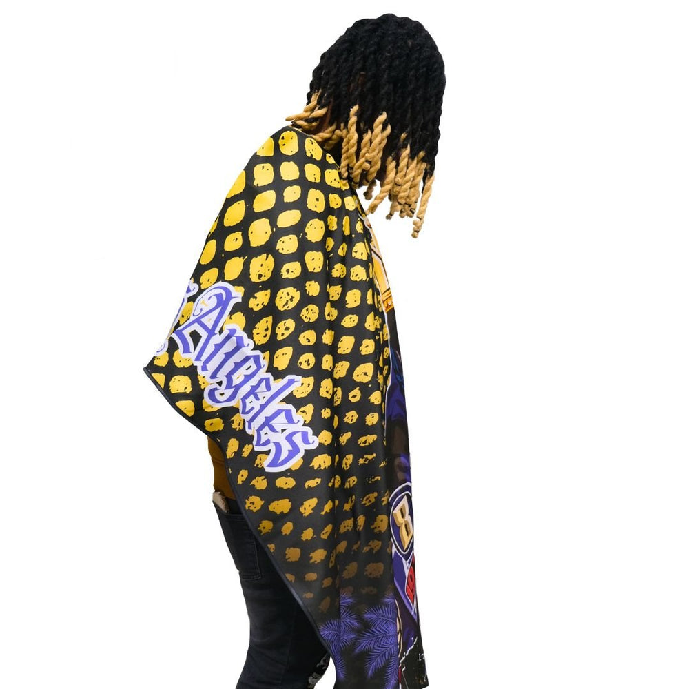 Kobe barber cape - kobe hair cutting cape - Lakers barber cape - mamba barber cape