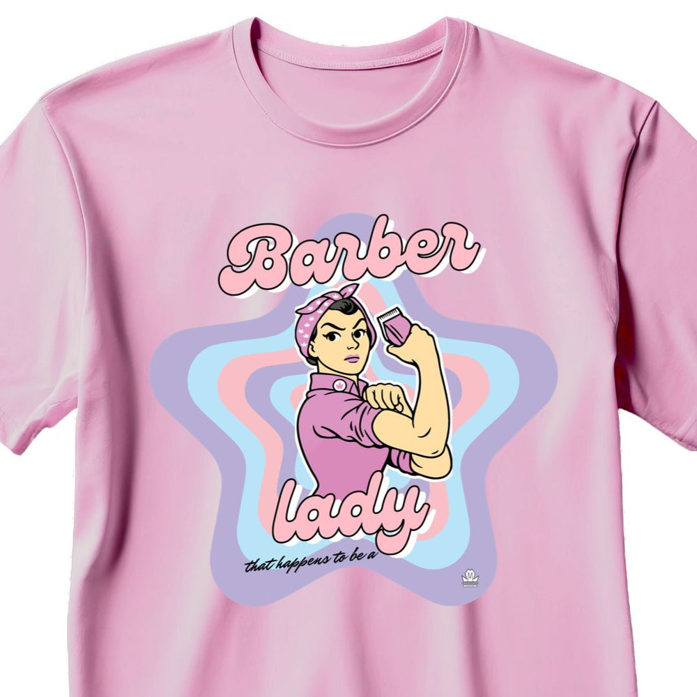 lady barber shirt- lady barber tee shirt- female barber t shirt - lady barber tees - tee shirt for female barber