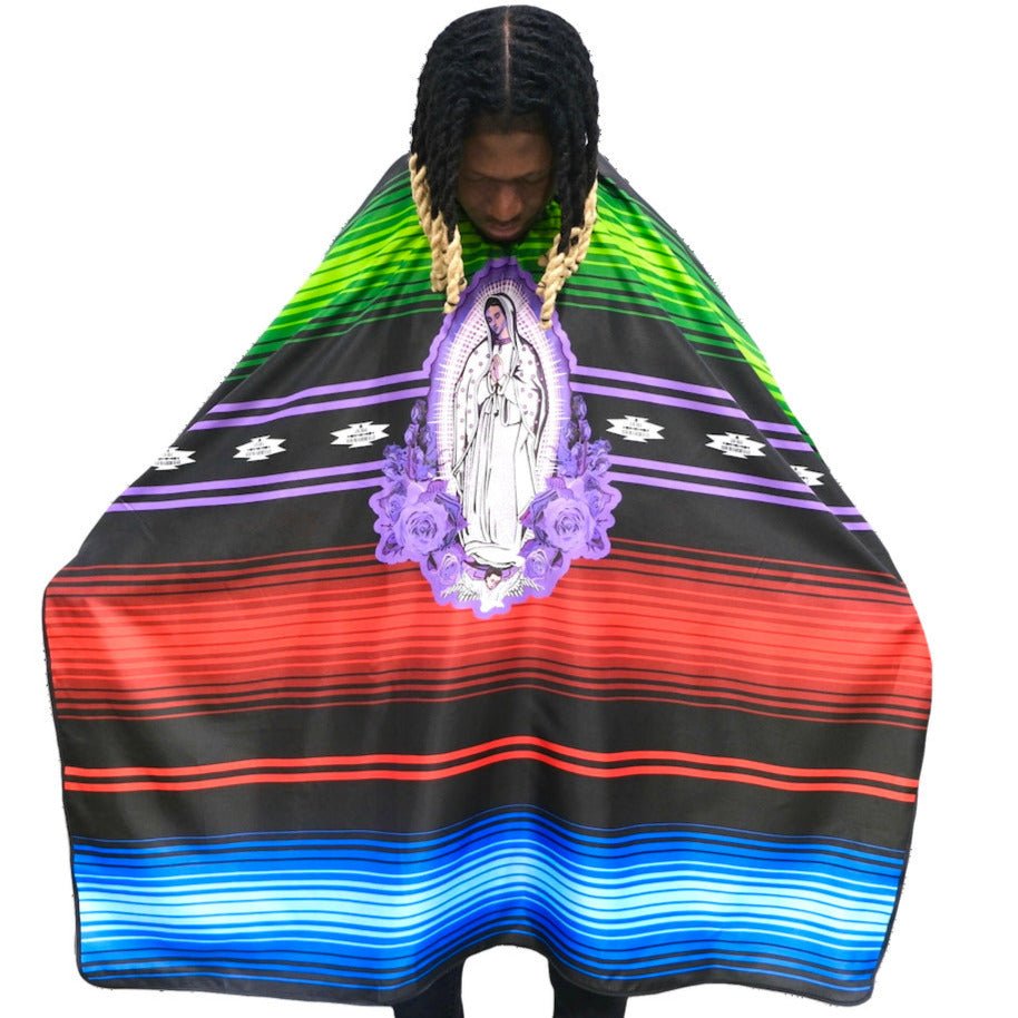 serape barber cape- serape barber cape- mexico barber cape- barber cape- hair stylist capes- styling cape - salon capes -barber capes -hair cutting cape- hair cutting capes for men- barber cape for men - King Midas cape- barbershop cape -professional barber cape with snap buttons- hair styling cape -Styling cape- snap button capes- best barber capes-  barber capes with designs- barber smocks and capes - barber capes for sale- barber supplies -King Midas capes