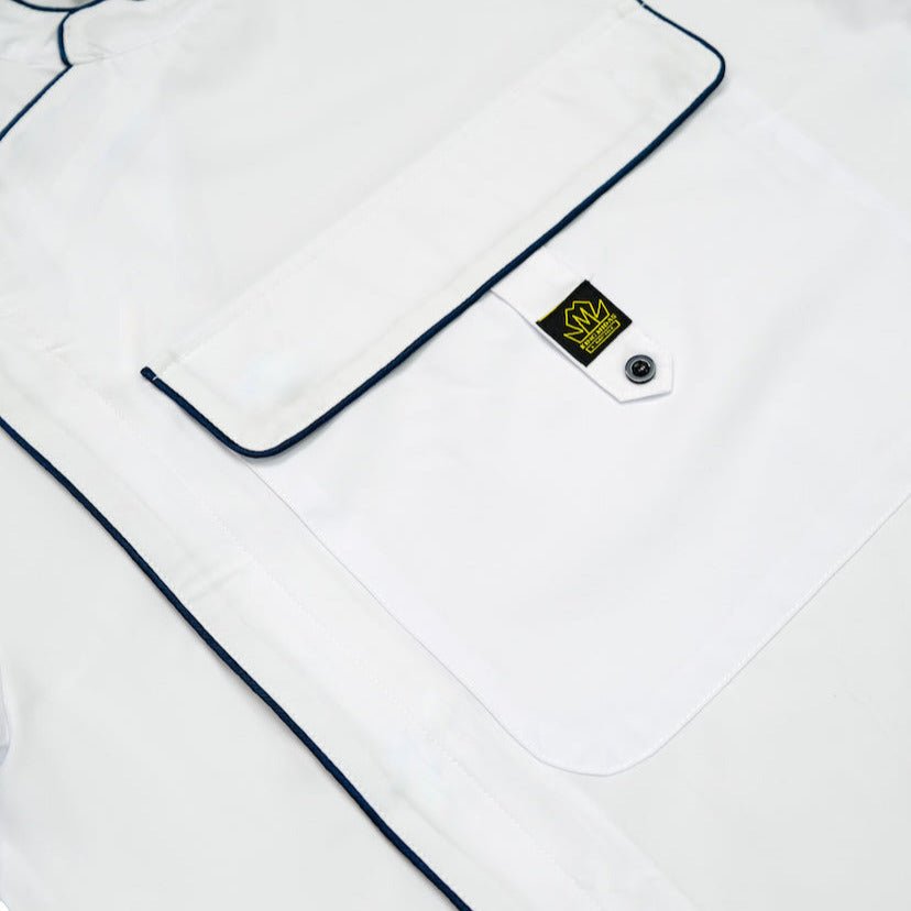 White Barber Jacket - Barber Jackets - white barber jacket- Barber Smocks - black barber smock - traditonal barber smock- black barber jackets - vintage barber jacket - traditional barber smocks-  barber jacket for men  -best barber smock - king midas barber jacket