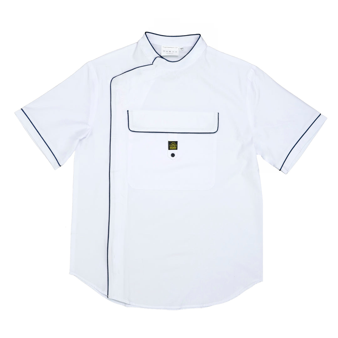 White Barber Jacket - Barber Jackets - white barber jacket- Barber Smocks - black barber smock - traditional barber smock- black barber jackets - vintage barber jacket - traditional barber smocks-  barber jacket for men  -best barber smock - king midas barber jacket