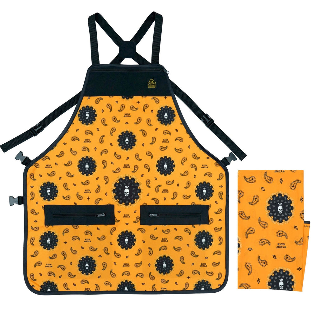 barber apron and cape set- barber cape and apron combo- barber cape-- barber apron for men- barber apron designer- black barber apron-barber apron for sale - mens barber apron-apron for barbers -barber aprons -hair stylist aprons- best barber apron- hair cutting apron - the barber apron- king midas barber apron