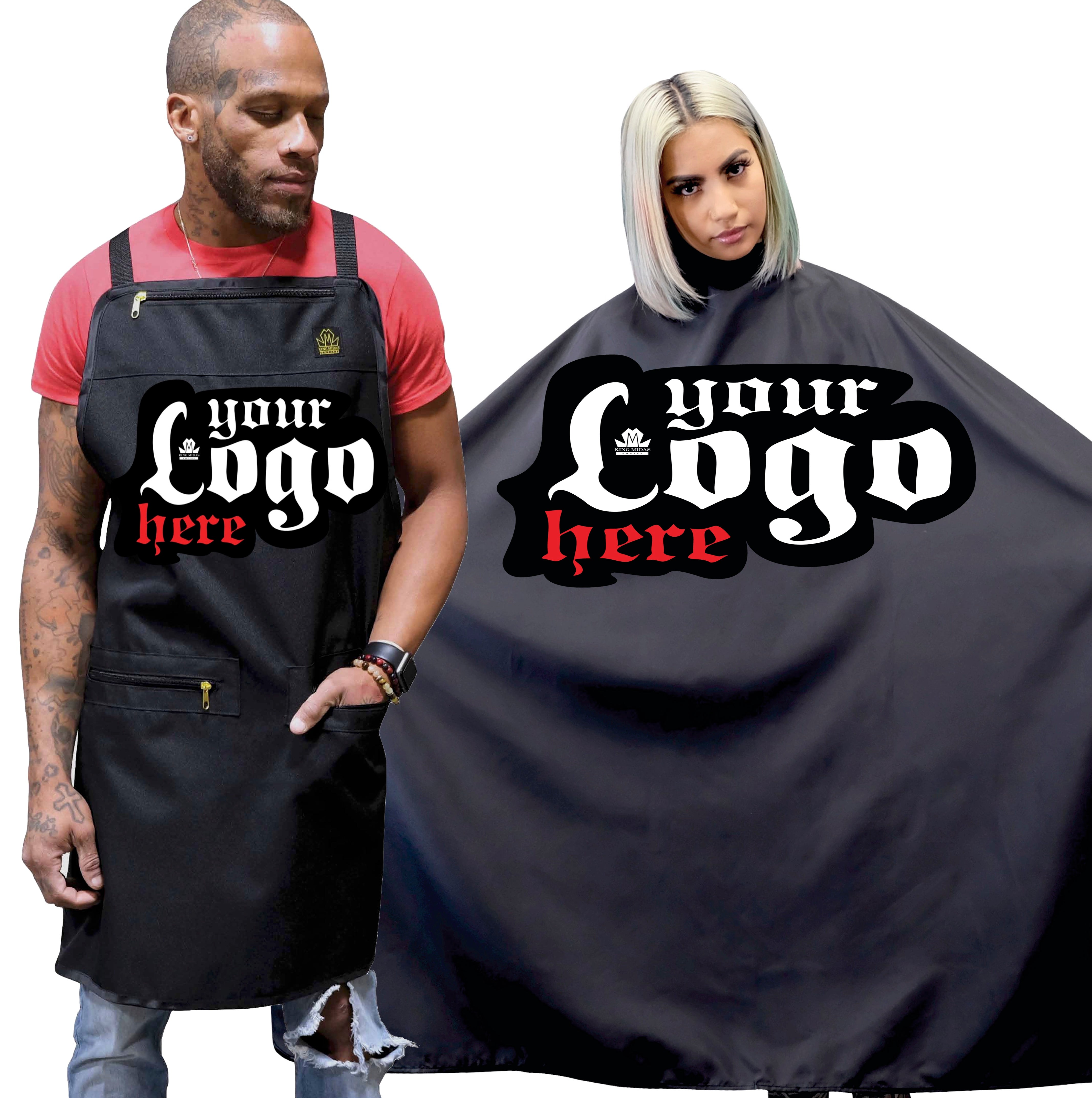 Custom Barber Capes Custom Barber Apron King Midas Empire Custom barber capes custom barber apron king midas empire