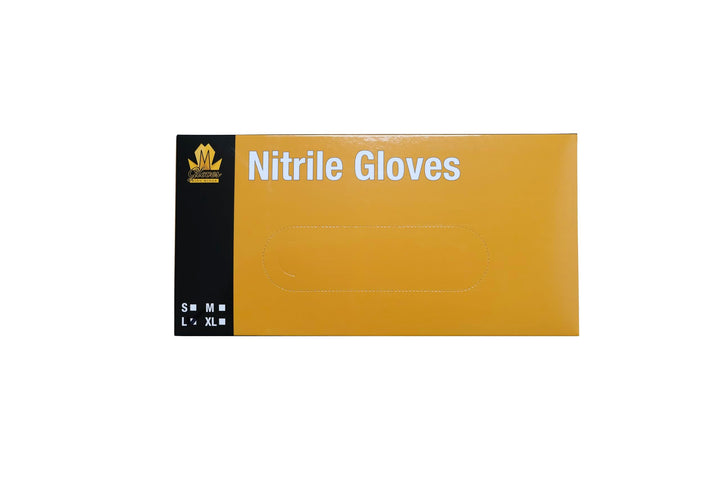King Midas Nitrile Gloves- Box of 100, Barber Gloves, Gloves For Hairstylists, Durable, Powder Free, Latex Free