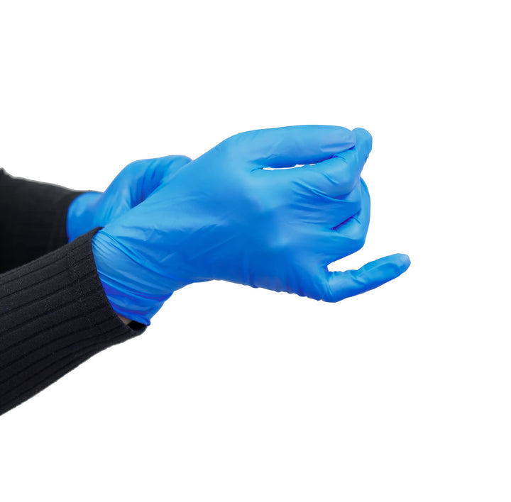 King Midas Nitrile Gloves- Box of 100, Barber Gloves, Gloves For Hairstylists, Durable, Powder Free, Latex Free