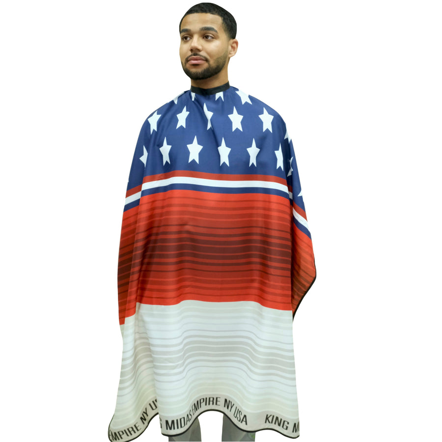 Barber Cape- American Flag Barber Cape product view