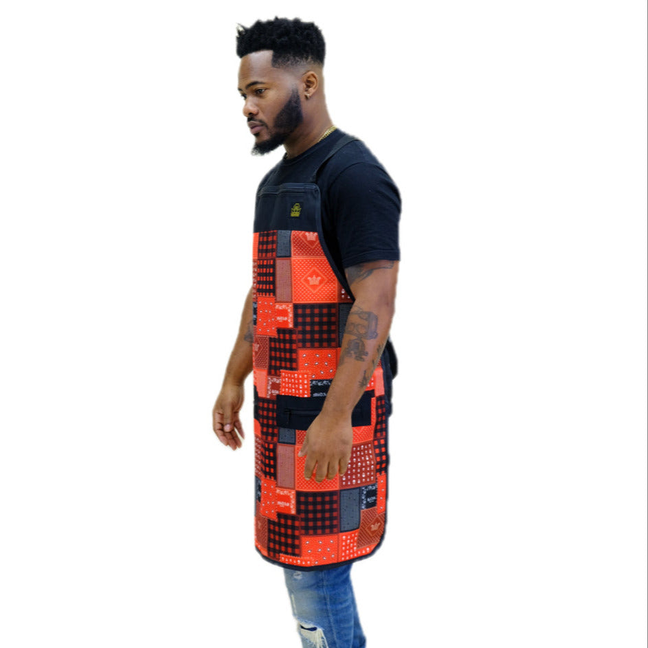barber aprons - bandana barber apron - apron for barber - hair cutting aprons- hair stylist apron - professional barber apron - barber strong aprons-king midas aprons -barber aprons for sale - salon apron -