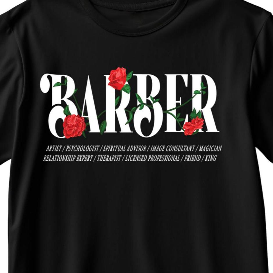 barber t shirt- t shirts for barbers- barber apparel- barber shirts- barber shirt- barber tees - tee shirts for barbers