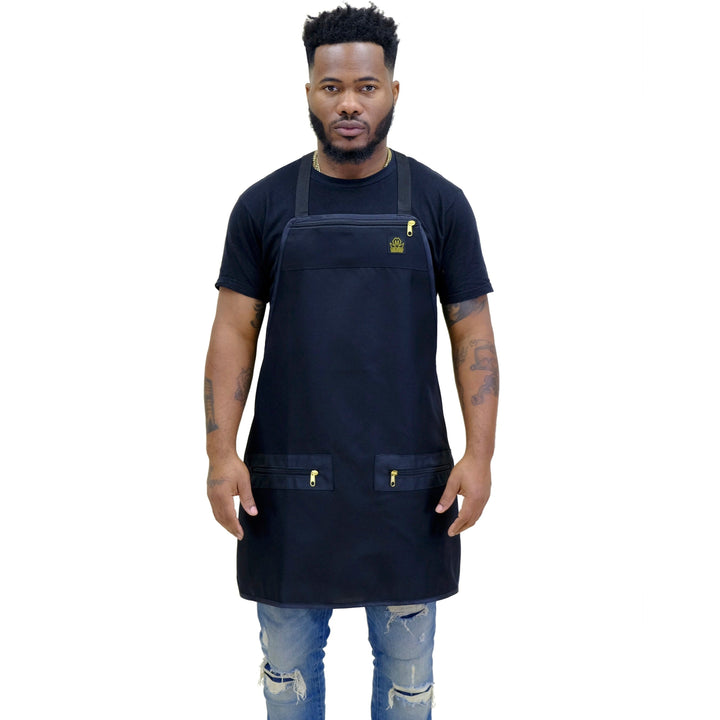 black barber apron - barber apron- apron for barbers- barber aprons- best barber apron- barber apron- barber apron for men- barber apron designer- black barber apron-barber apron for sale - mens barber apron-apron for barbers -barber aprons -hair stylist aprons- best barber apron- hair cutting apron - the barber apron- king midas barber apron
