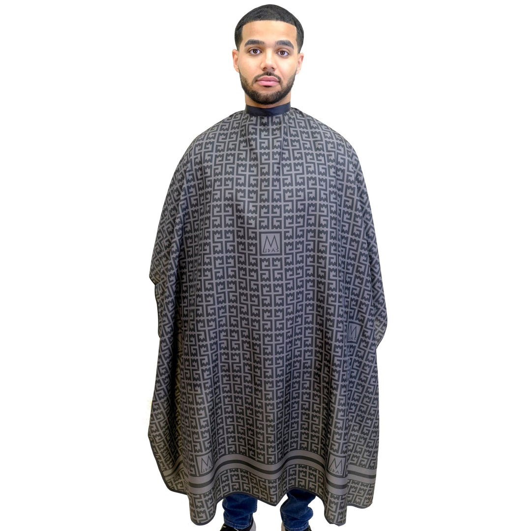 barber cape- hair stylist cape- barber cape for men -hair cutting cape- barber capes -professional barber cape -custom barber cape -king midas cape
