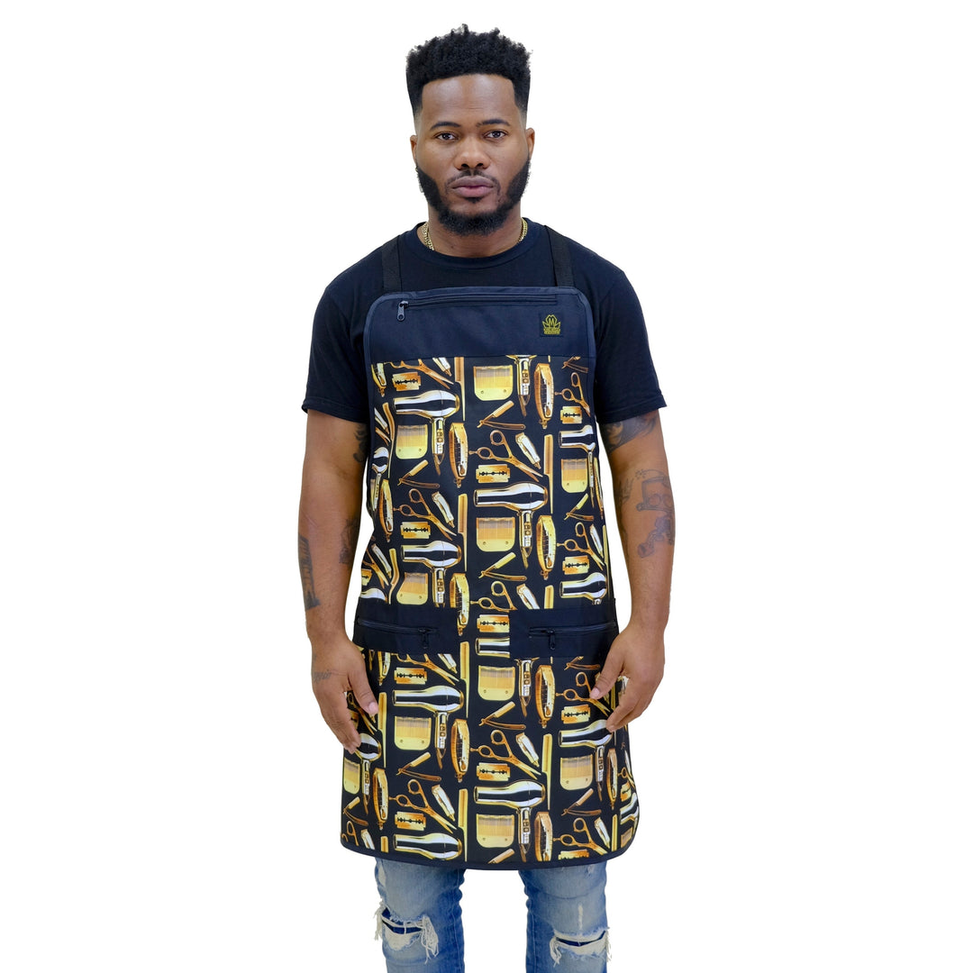 barber apron-  barber apron men- aprons for barbers- hair cutting apron hair stylist apron - unisex salon aprons - salon apron - barber apron for men- professional barber apron hair stylist aprons