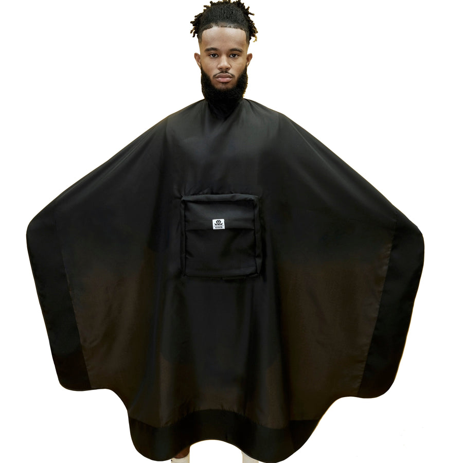 Barber Cape - Storage Pocket Cape product view