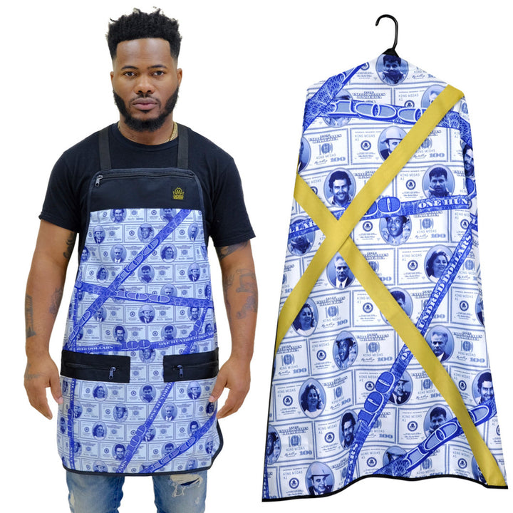  barber apron-barber apron and cape set- barber cape and apron combo- barber cape-- barber apron for men- barber apron designer- black barber apron-barber apron for sale - mens barber apron-apron for barbers -barber aprons -hair stylist aprons- best barber apron- hair cutting apron - the barber apron- king midas barber apron