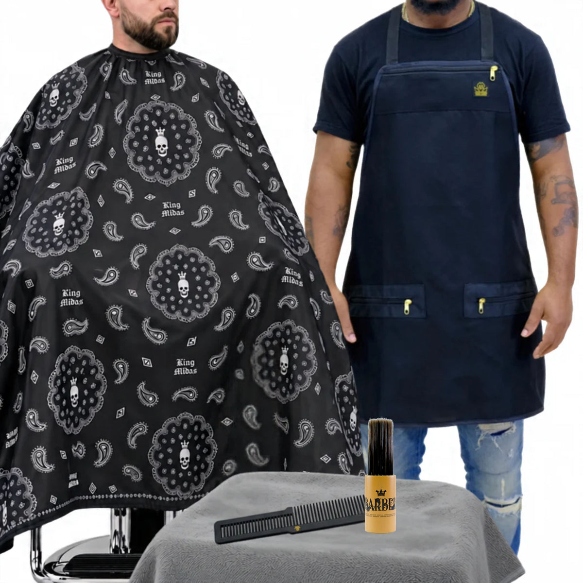 Barber Essentials Bundle – 4-Piece Professional Barber Kit – King Midas ...