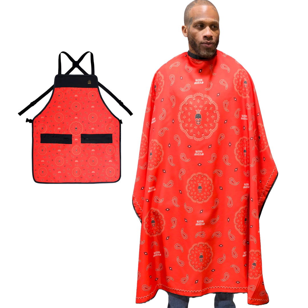 Barber Apron And Cape Sets - Bandana - Various Colors