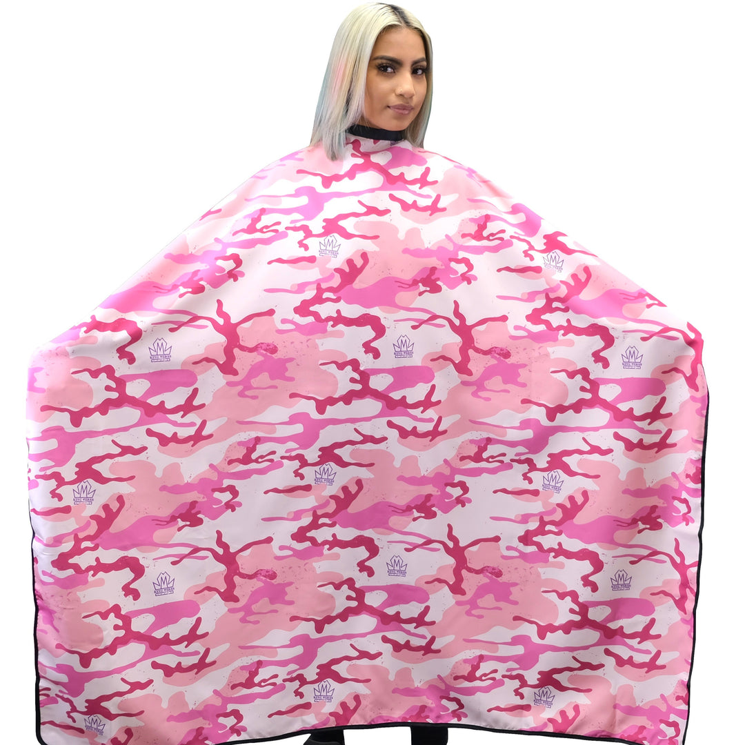 pink camo cape-camo barber cape- camo cutting cape- army barber cape- camo cape-king midas cape -king midas barber capes-barber cape- professional barber capes- hair cutting capes