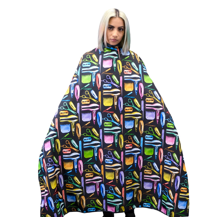 Fruity Pebbles Cape - Salon Cape product view