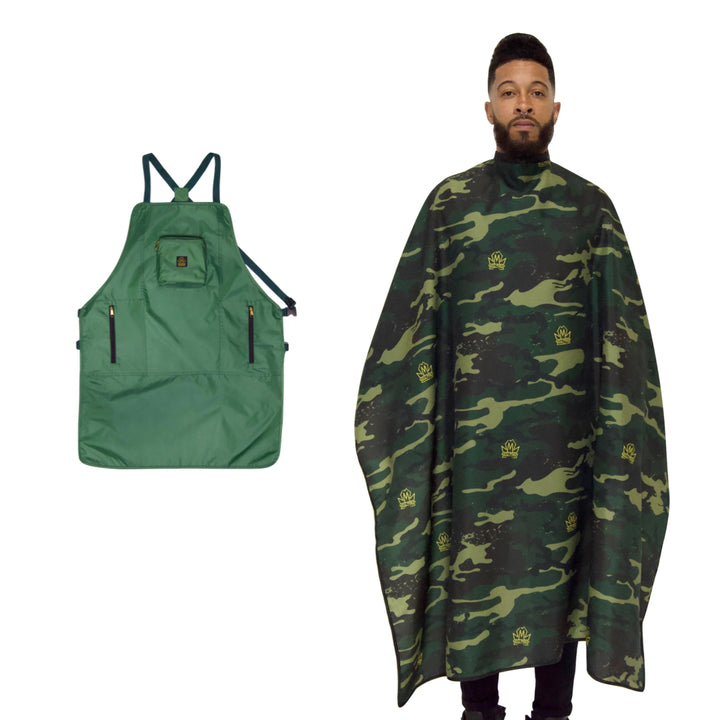 Chemical Proof Apron & Midas Camo Cape Set - Green