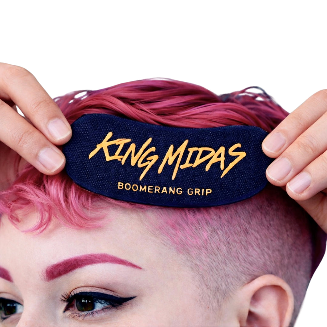 Hair grippers- Hair Grippers for Barbers - Velcro Hair Grippers- Hair Holders -Barber Hair Sectioning Pads - Boomerang Hair Gripper- Reusable Hair Grip Pads- 