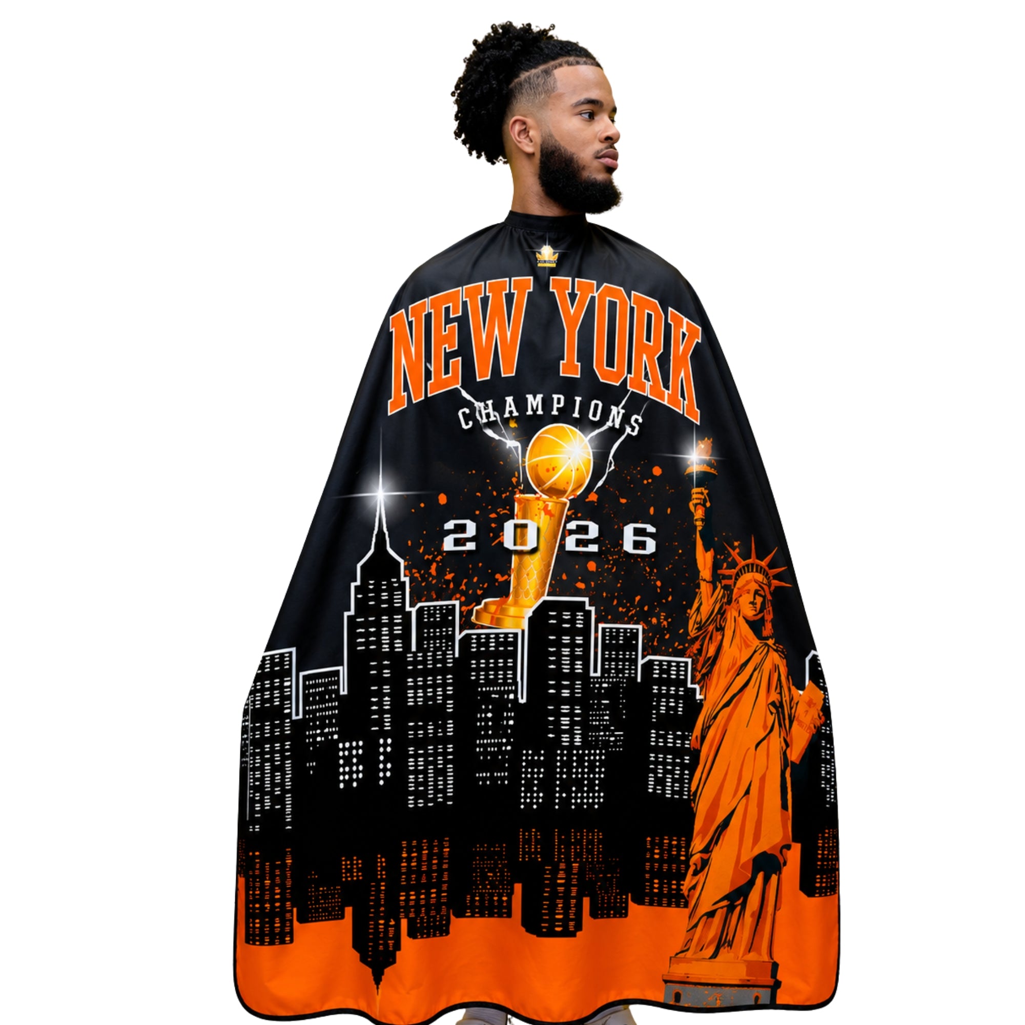 Knicks Barber Cape – King Midas Empire