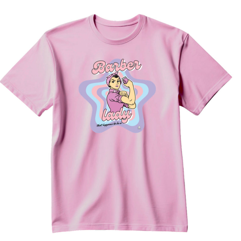 lady barber shirt- lady barber tee shirt- female barber t shirt - lady barber tees - tee shirt for female barber