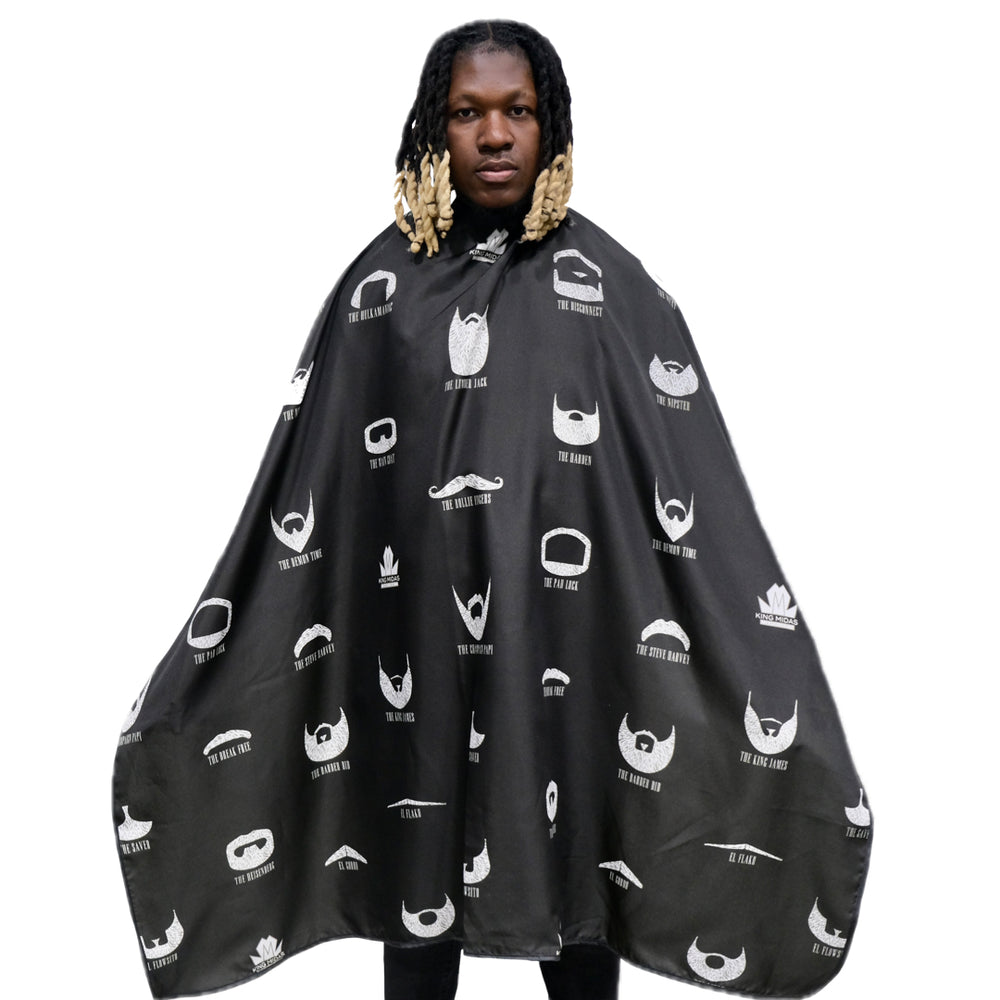 barber cape - barber capes for men-Mustache barber cape- beard barber cape- barber capes- professional barber capes