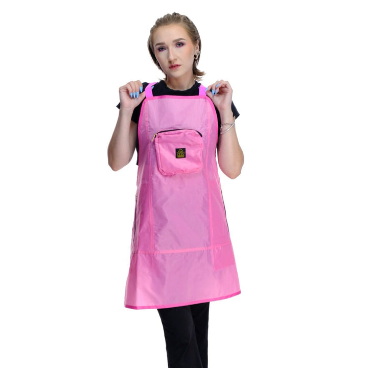 pink Barber aprons - hair stylist aprons - Hair Cutting Apron -  Barber Apron Hair Stylist Apron with Pockets - salon Apron 
