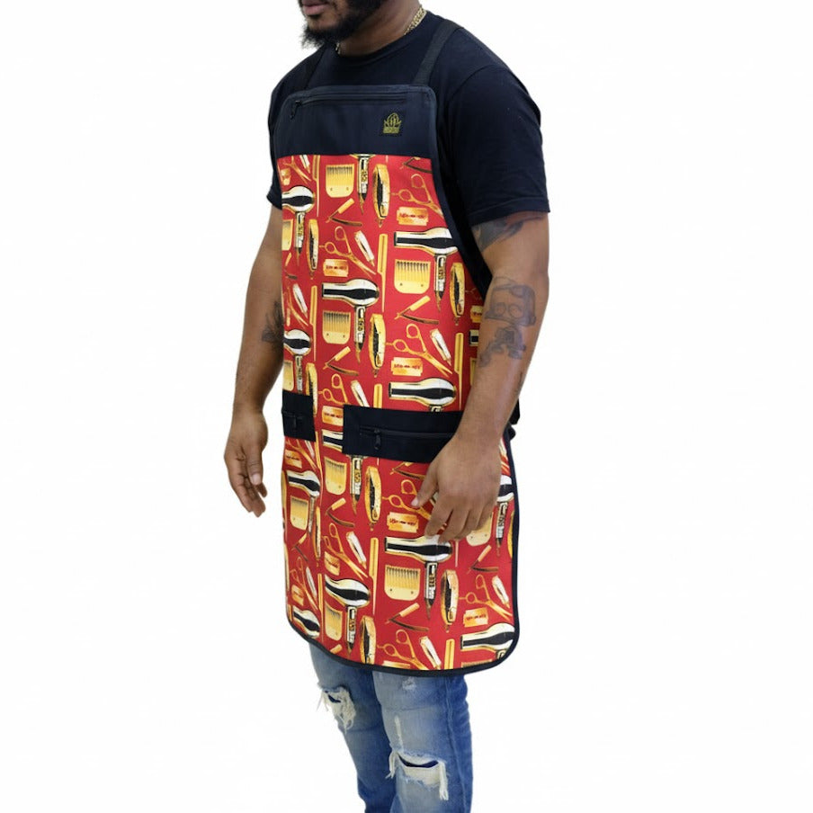 barber apron-  barber apron men- aprons for barbers- hair cutting apron hair stylist apron - unisex salon aprons - salon apron - barber apron for men- professional barber apron hair stylist aprons