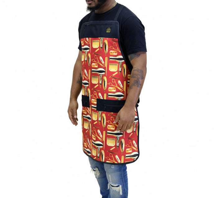 red barber cape-Barber Capes - Barber Cape - hair cutting capes- hair dresser capes - barber aprons