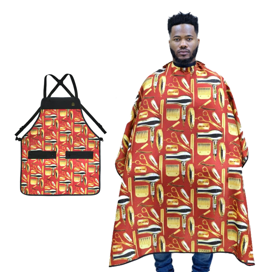 red barber cape-Barber Capes - Barber Cape - hair cutting capes- hair dresser capes - barber aprons