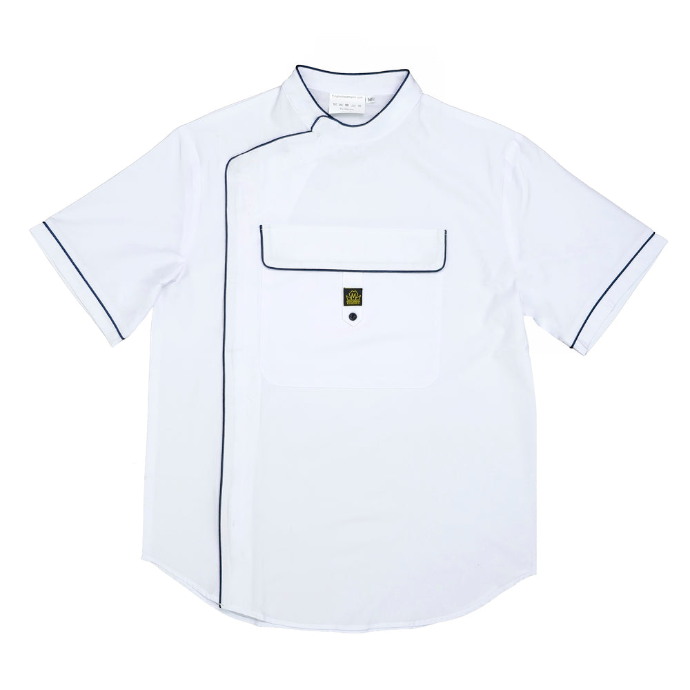 White Barber Jacket - Barber Jackets - white barber jacket- Barber Smocks - black barber smock - traditional barber smock- black barber jackets - vintage barber jacket - traditional barber smocks-  barber jacket for men  -best barber smock - king midas barber jacket 