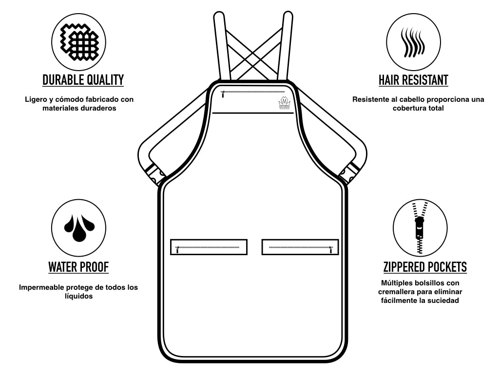 King Midas Barber Apron - Various Colors