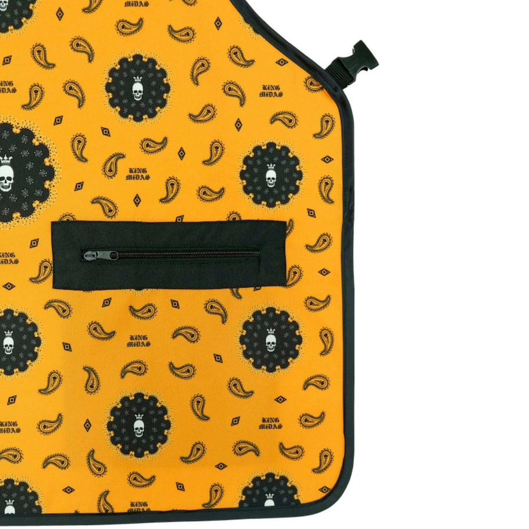 barber aprons - apron for hair stylist- barber apron - stylist apron -apron for barber - chemical proof aprons- hair cutting aprons- hair stylist apron - professional barber apron -king midas aprons -barber aprons for sale -barber apron black 