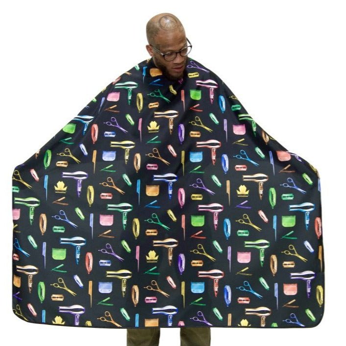 Alternate view of Fruity Pebbles Cape - Salon Cape