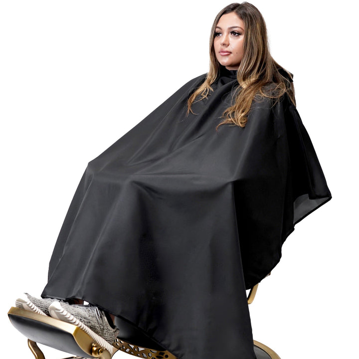 black barber capes - hair cutting capes- cutting capes -styling capes- unisex barber capes- designer barber capes-king midas barber capes -Hair Stylist Cape - Hairdresser Cape- salon cape - haircut cape - Barber Capes - cutting capes- best barber capes-barber capes for sale-King Midas Empire
