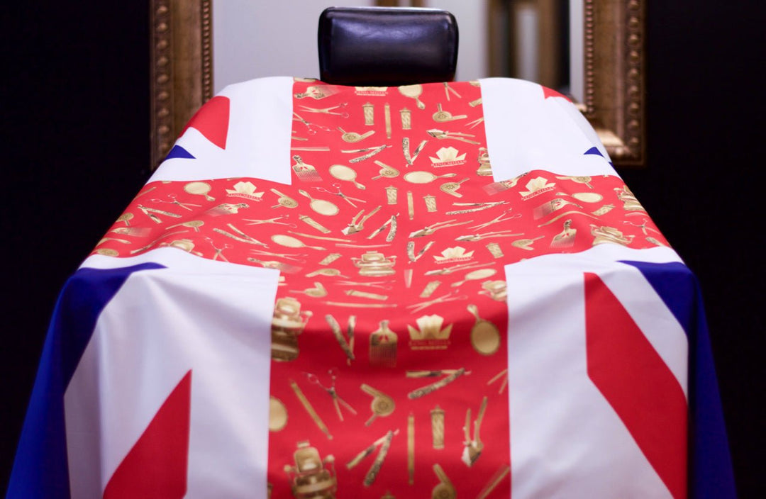 Barber Cape - U.K.Flag Barber Cape product view