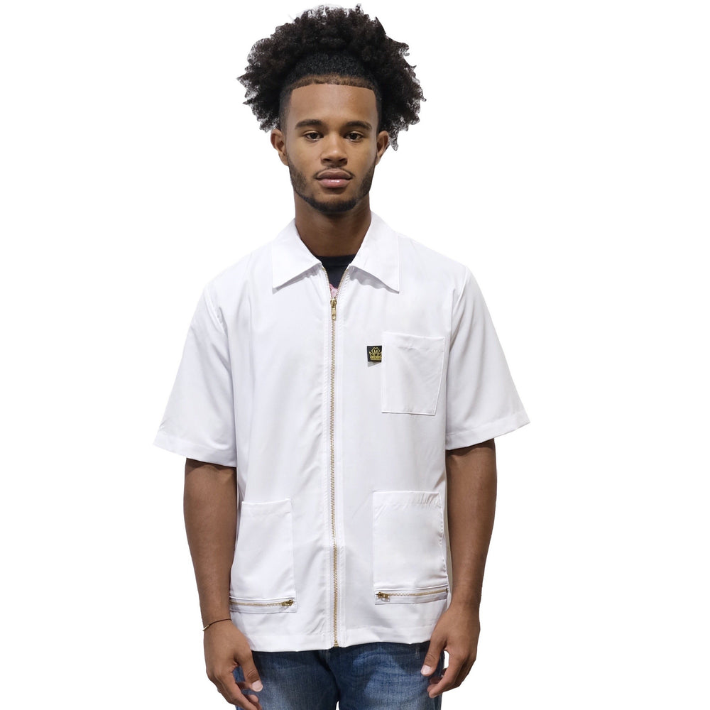  Barber Jacket for men - Barber Jackets - Smocks - Barber Smocks - black barber smock - black barber jackets - vintage barber jacket - traditional barber smock- barber supplies - classic barber jacket -best barber smock - king midas capes