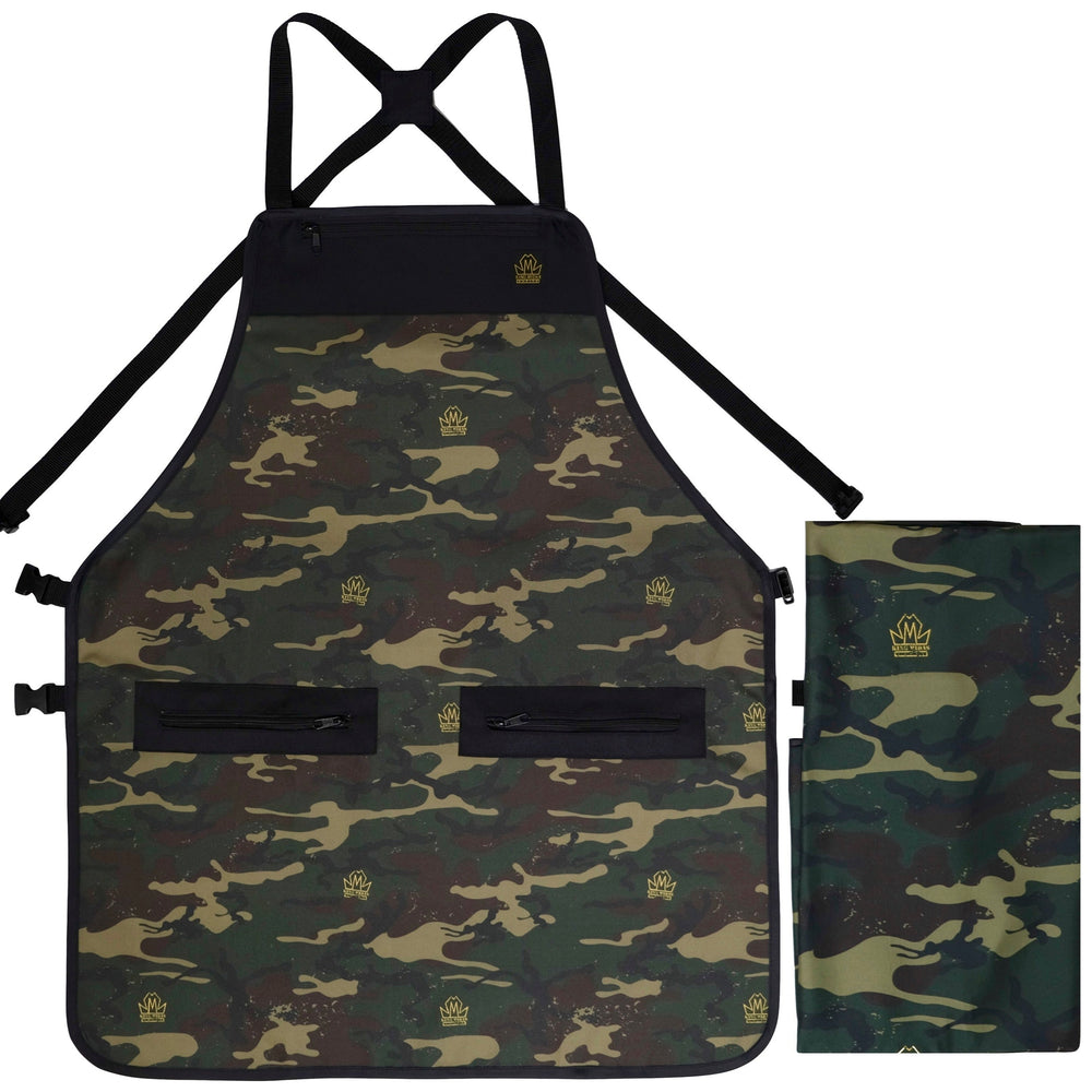 Green Camo Barber Apron